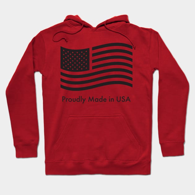 Proudly made in the USA Hoodie by Montanescu